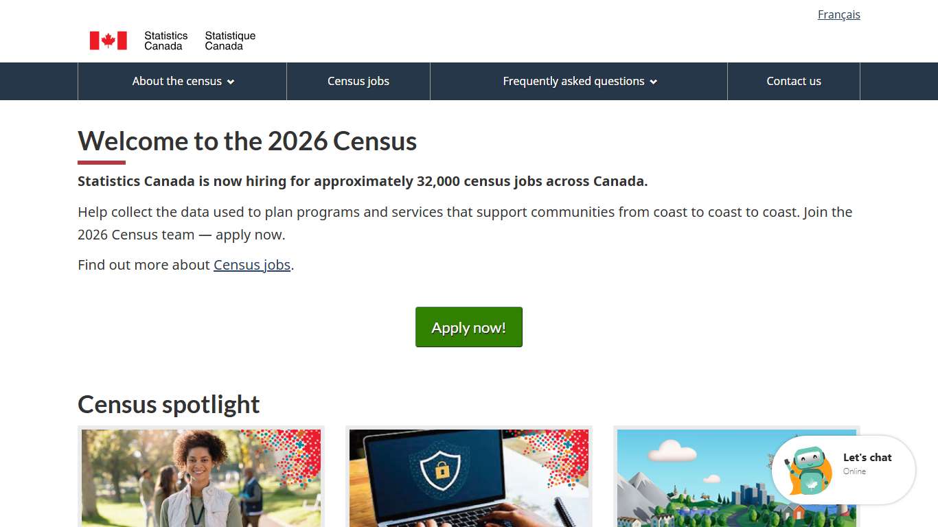 Census.gc.ca — Welcome to the 2026 Census